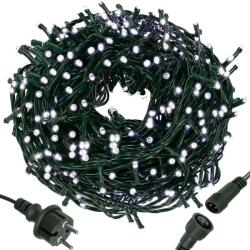 SPRINGOS Karácsonyi Égősor - 400 LED, Hideg Fehér, 24 m, Karácsonyi Fények, IP44