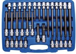 BGS technic Behajtófej-készlet | 12, 5 mm (1/2") | T-profil (Torx) | 32 darabos - BGS 5182 (BGS 5182)