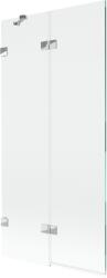 Mexen Lunar, kétszárnyú kádparaván bal oldali 90 x 150 cm, átlátszó üveg, króm, 897-090-100-01-00-L (897-090-100-01-00-L)