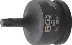 BGS technic Levegős dugókulcs | Hossz 60 mm | 20 mm (3/4") | T-profil (Torx) T45 - BGS 5545 (BGS 5545)