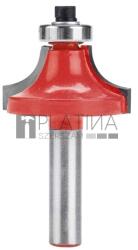 Extol felsőmaró fára, lekerekítő (homorúfejű rádiuszmaró), csapágyas, befogás: 8mm, keményfém lapkás - MBL 8802107 (MBL 8802107)