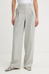 BOSS Orange gyapjú nadrág - szürke 42