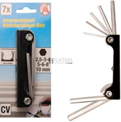 BGS technic Kraftmann Derékszögű kulcs készlet | belső hatszögletű 2, 5 - 10 mm | 7 darabos - BGS 787 (BGS 787)