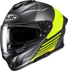 HJC Cască integrală pentru motocicletă HJC C71 Morix MC3HSF negru-gri-galben fluo (HJC185273)