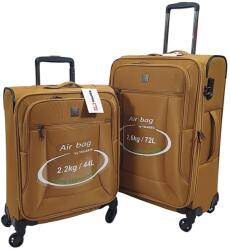 Touareg két részes mustár színű négykerekű bőröndszett-S, M AIR6932-2db Mustár S, M - taskaweb