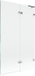 Mexen Lunar L, kétszárnyú kádparaván jobb oldali 110 x 150 cm, átlátszó üveg, króm, 897L-110-100-01-00-P (897L-110-100-01-00-P)