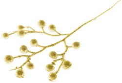  Ág MagicHome Karácsony, Csillogó bogyók, arany, 28 cm