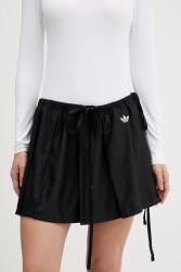 adidas Originals szoknya Ribbon Skirt fekete, mini, harang alakú, JX2554 - fekete S