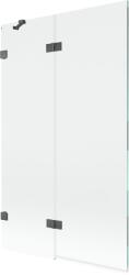 Mexen Lunar, kétszárnyú kádparaván bal oldali 110 x 150 cm, átlátszó üveg, grafit, 897-110-100-66-00-L (897-110-100-66-00-L)