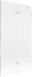 Mexen Lunar, kétszárnyú kádparaván jobb oldali 100 x 150 cm, átlátszó üveg, fehér, 897-100-100-20-00-P (897-100-100-20-00-P)