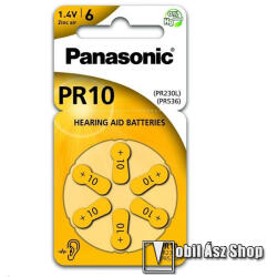 Panasonic Elem (PR10L/6LB, 1.4V, cink-levegő) 6 db / csomag (PR230-6LB)