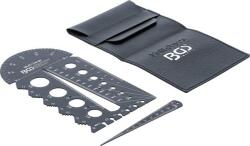 BGS technic Csavar- és menetsablon | metrikus | M3 - M20, 0, 5 - 13, 00 mm - BGS 74247 (BGS 74247)