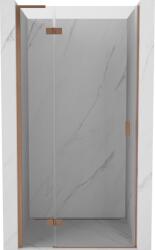 Mexen Mist-H L, 1 szárnyú zuhanyajtó balos 75 cm, átlátszó üveg, matt réz profil, 8A5L-075-000-65-00-L (8A5L-075-000-65-00-L)