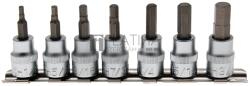 BGS technic Behajtófej-készlet | 10 mm (3/8") | Belső hatszögletű coll méretek | 7 darabos - BGS 5104 (BGS 5104)
