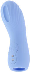 EVOLVED - textúrált ujjvibrátor (kék) - szexshop