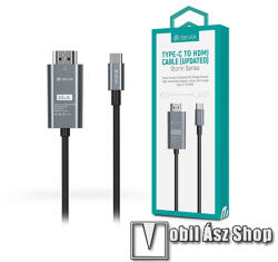DEVIA Storm Series Type-C - HDMI kábel, 3840 x 2160 pixel (4K - 60 Hz), 2m hosszú, Fekete