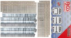  BGS Technic Tűzőkapocs, szeg, csapszeg készlet | 600 darabos - BGS 3010-1 (BGS 3010-1)