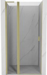 Mexen Mist L, 110 cm-es nyíló zuhanyajtó, átlátszó üveg, matt arany, 8A4L-110-000-55-00 (8A4L-110-000-55-00)