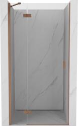 Mexen Mist-H, 1 szárnyú zuhanyajtó bal oldali 70 cm, átlátszó üveg, matt rézprofil, 8A5-070-000-65-00-L (8A5-070-000-65-00-L)