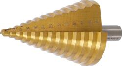 BGS technic Lépcsős fúró | titánnal ötvözött nitrátozott | Ø 6 - 52 mm - BGS 74432 (BGS 74432)