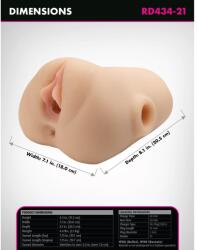  Maszturbátor realisztikus Double pounder vibrating squeeze stroker