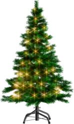 CASARIA RUDOLPH műkarácsonyfa, 150cm, zöld, fényfüzérrel Casaria