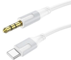 BOROFONE Bl19 Creator Aux (usb Type-c/jack) Kábel 1 Méter (dac) Fehér