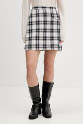 Tommy Jeans pamut szoknya fekete, mini, egyenes, DW0DW21461 - fekete XL