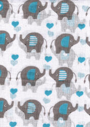 Mintás textil pelenka 1db-os - elefánt