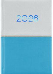 Dayliner Naptár, tervező, B6, heti, DAYLINER "Contrast", fehér-világoskék (DL6AG-CRFB6HE-HK) - tonerpiac