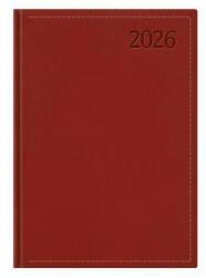 TopTimer Naptár, tervező, B5, heti, 2024, TOPTIMER "Traditional", bordó (24T011T-002)