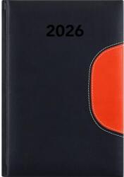 Dayliner Naptár, tervező, B6, heti, DAYLINER "Memphis", fekete-narancs (DL6AG-MEFB6HE-FN) - tonerpiac