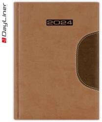 Dayliner Naptár, tervező, B5, heti, DAYLINER "Memphis", barna-csokoládé (DL3AG-MEFB5HE-BC) - tonerpiac
