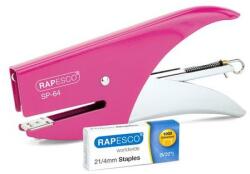 Rapesco Tűzőgép, kézi, 21/4, 12 lap, RAPESCO "SP-64", rózsaszín (1382) - tonerpiac