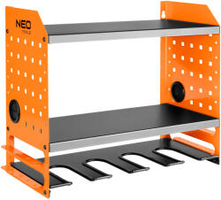 NEO TOOLS Fali polc akkus gépekhez, akku és töltőtároló polcokkal (84-199) - szerszamparadicsom