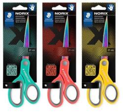 STAEDTLER Olló, általános, 21 cm, STAEDTLER "Norix® 965", vegyes színek (965 21X BK) - tonerpiac