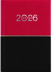 Dayliner Naptár, tervező, B6, heti, DAYLINER "Contrast", piros-fekete (DL6AG-CRFB6HE-PF) - tonerpiac