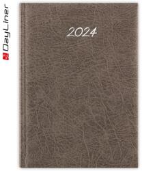 Dayliner Határidőnapló Rebel B5 heti krémszínű lapokkal Szürke Dayliner 2023 (DL3AG-RECB5HE-SZ)