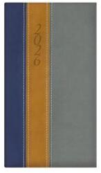 TopTimer Zsebnaptár, álló elrendezésű, TOPTIMER, "Fashion", kék-okker-szürke (26T035F-495) - tonerpiac