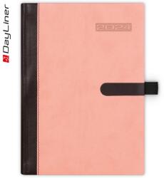 Dayliner Naptár, tervező, A5, napi, DAYLINER, "Winner", világos rózsaszín (DL3AG-WIFA5NA-PN) - tonerpiac