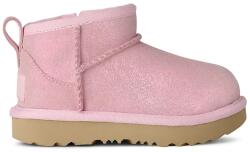Ugg gyerek télicipő velúrból CLASSIC ULTRA MINI DAZZLE rózsaszín, 1171291T - rózsaszín 27.5