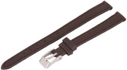  Karóra bőrszíj, sötétbarna színű, varrott, 65+105 mm / 10 mm (6481-1)