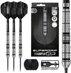 Harrows dart szett steel Harrows Supergrip QP Tapered, Quick Point, 26gr, 90%