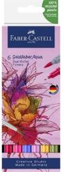 Faber-Castell Filc készlet 6db-os GOLDFABER 0, 4 tűfilc + ecset kétvégű akvarell filctoll, Virágok (164527)