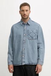 Calvin Klein farmering galléros, relaxed, LV04RD747G - kék XL