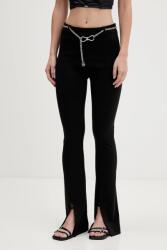 HUGO nadrág fekete, magas derekú trapéz, 50546250 - fekete XS