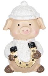  Dekoráció malac patkóval poly 2, 6x2, 2x4, 4cm fehér 3db/csomag (LR20B-0205)