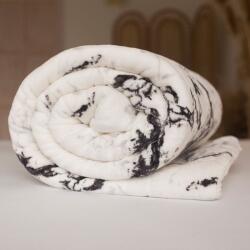 Jerry Fabrics Puha takaró - Márvány fehér | 150 x 200 cm (SHERPA-BLANKET-WHITEMARBLE)