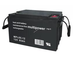 Multipower Ólom akku 12V 65Ah Multipower típus MP65-12 - VDS-minősítéssel