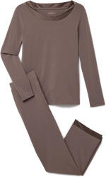 Tchibo - Pizsama szaténnal - nő - méret S 36/38 - barna